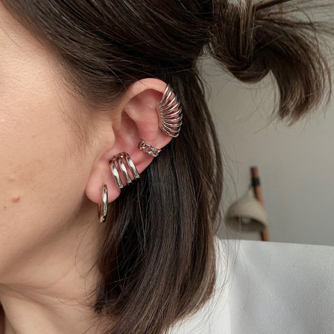 EarCuff Bold Line Küpe