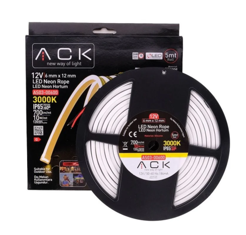 ACK 24V Neon Hortum 3000K 5Mt/Makara 2835 AS03-00700