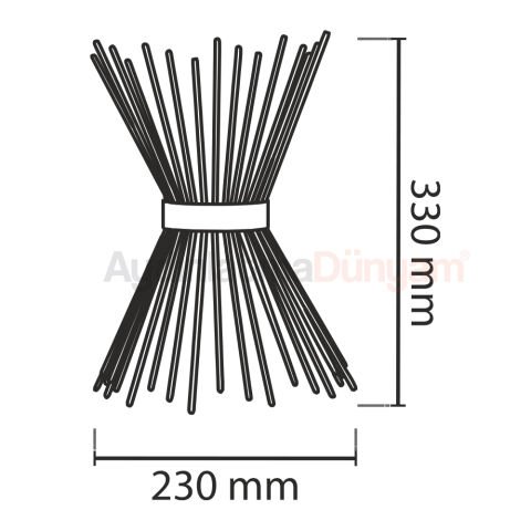 Aydinlatmadunyam Siyah Kasa Dekoratif Aplik YL-3091