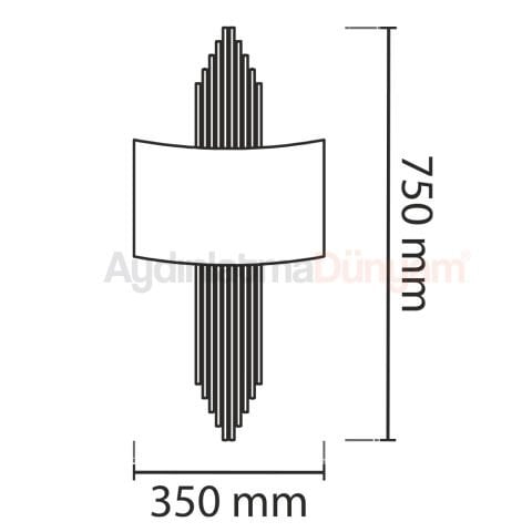 Aydinlatmadunyam Gold Kasa Dekoratif Aplik YL-619-A