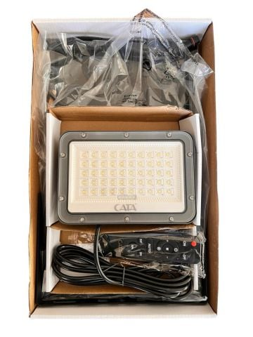 200W Kumandalı  Led Solar Projektör CT-4649 Cata