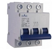 OAG 3x32 Amper K Otomat Trifaze Sigorta