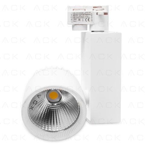 ACK 40W Beyaz 6500K Cob Led Monofaze Ray Armatürü AD30-14730