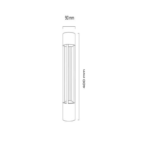 Goya Gy 6252 Siyah Kasa 12W 36° 4000K Sg Led Bahçe Armatür