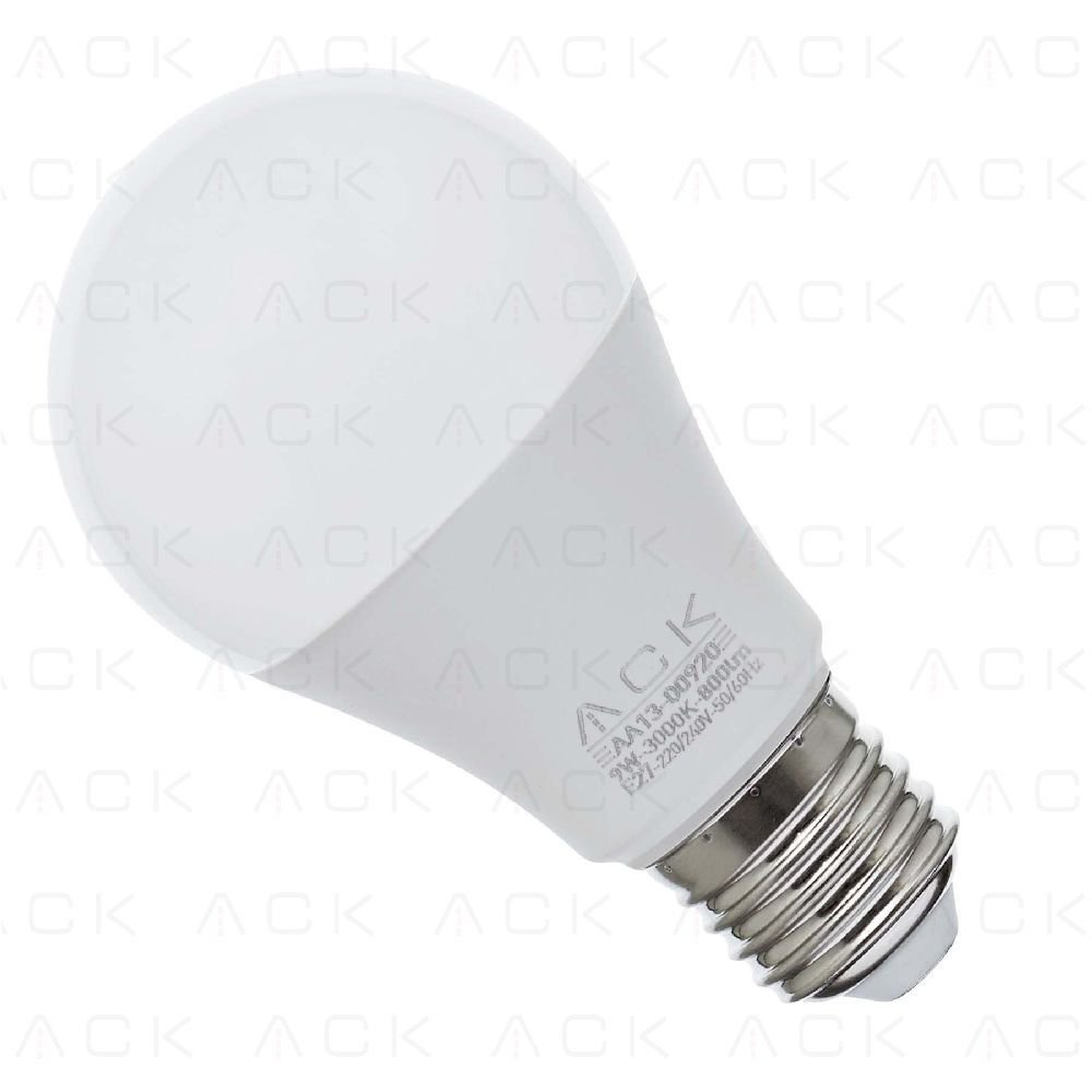 Ack 10W 220-240V E27 3000K A60 Led Ampul