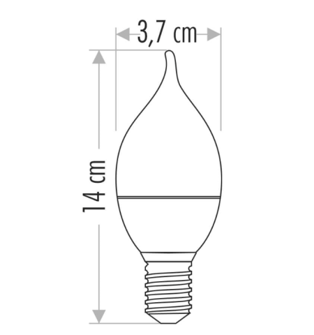 Cata 7 Watt E14 Duylu Kıvrık Buji Led Ampul CT-4080 Günışığı