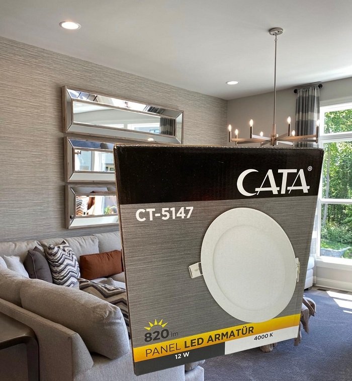 Cata 12 Watt Panel Led CT-5147 4000K Alüminyum Kasa