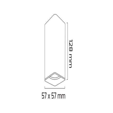 Goya Gy 1855 Siyah Kasa 14W 60° 4000K Sg Led Sıva Üstü Armatür