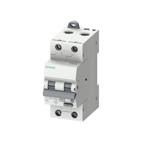 Siemens Rcbo, 6 Ka, 2P Type A, 30 Ma, B-Char, in: 25A Un: 230V 5SU1326-6FP25