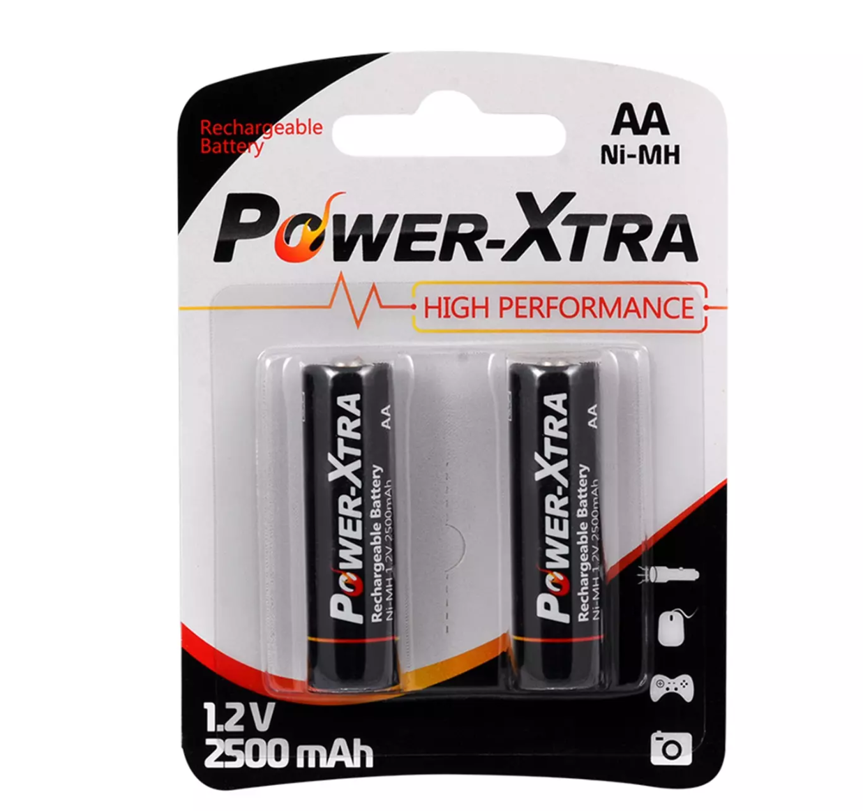 PowerXtra 1.2V 2500 Mah AA Size Şarjlı Pil 2li Blister 900869503167