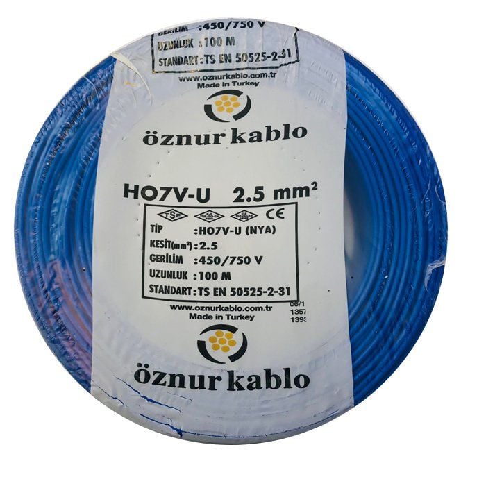 Öznur 2,5 Mm Nya Mavi H0(5/7V)U/R