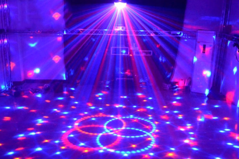 disko ışığı Topu parti ışığı Dönen Sahne Lambası 9 renkler Bluetooth MP3 led