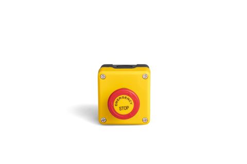 Emas Sarı-Siyah Pl.Kutu Tekli Stop Emniyet Etiketli - P1EC400E40E