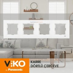 Viko Karre Dörtlü Çerçeve