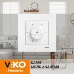 Viko Karre Müzik Yayın Anahtarı (Çerçeve Dahil)