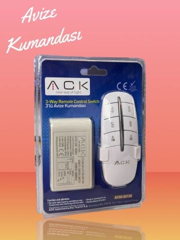 ACK 3'Lü 220V Avıze Kumandası AY30-00120