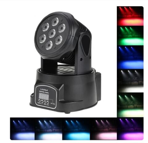 Gösterisi disko lamba AC100-240V 70W 9/14 kanal DMX-512 disko lamba hareketli kafa ışık 4 In 1 RGBW LED sahne işık aydınlatma
