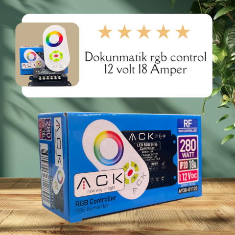 ACK 12V Dc 18A 280W Çok Fonksıyonlu Rgb Kumandası AY30-01120