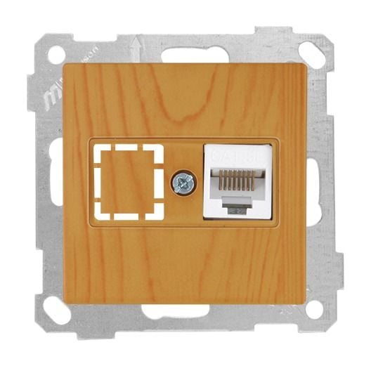 Mutlusan Data Prizi 1*Rj45  Cat5E  Meşe - 2100 136 0158