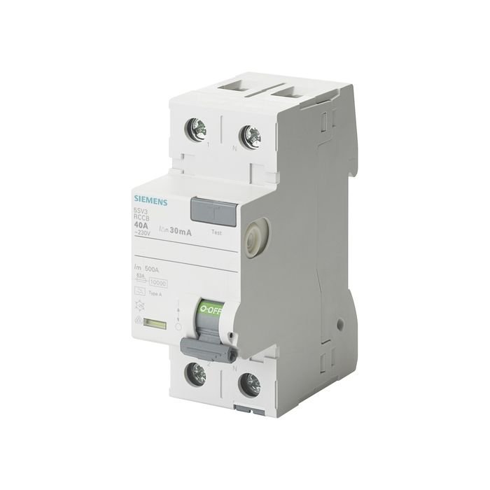 Siemens Kaçak Akim Koruma Rölesi); 40A; 230V; 300Ma; Monofaze; 1Faz+Nötr 70Mm 5SV3614-8