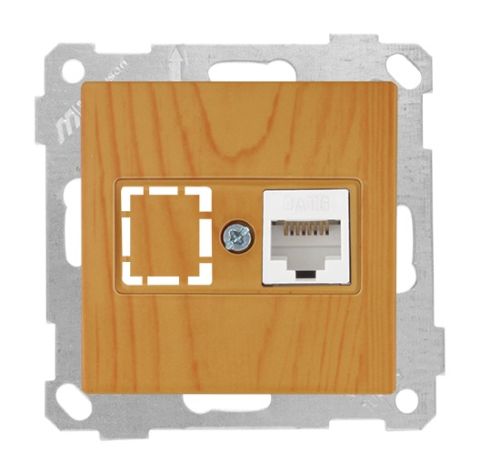 Mutlusan Data Prizi 1*Rj45  Cat6  Meşe - 2100 140 0158