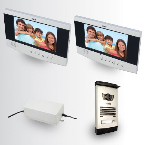Nural 7 İnç LCD Butonlu Görüntülü Villa Kitler 2 Şubeli
