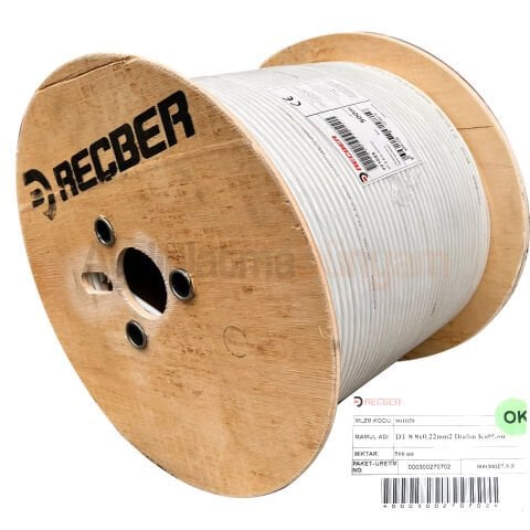 Reçber DT 8 8x0,22mm2 Diafon Kablo Diafon Kablosu