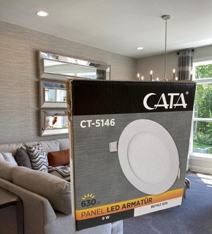 Cata 9 Watt Panel Led CT-5146 Beyaz Işık Alüminyum Kasa