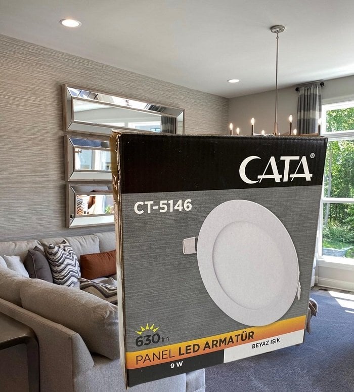 Cata 9 Watt Panel Led CT-5146 Günışığı Alüminyum Kasa