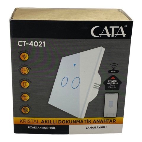 Cata Akıllı İkili Anahtar CT-4021 Beyaz Renk
