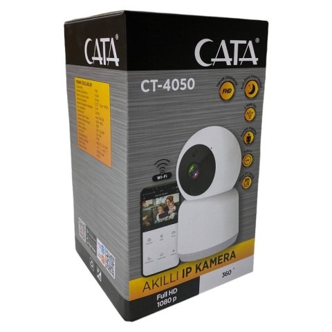 Cata CT-4050 360 Derece Dönebilen Wi-Fi Akıllı IP Kamera