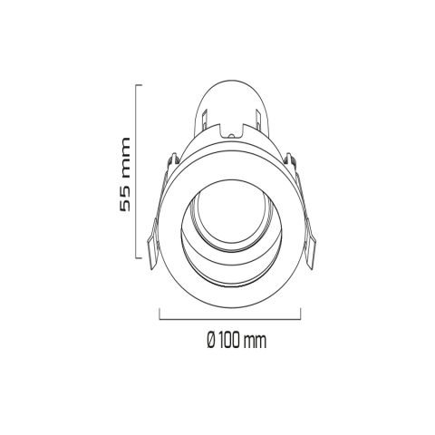 Goya Gy 1741-8 Beyaz Kasa-Beyaz Kasa 8W 6500K Sıva Altı Led Armatür