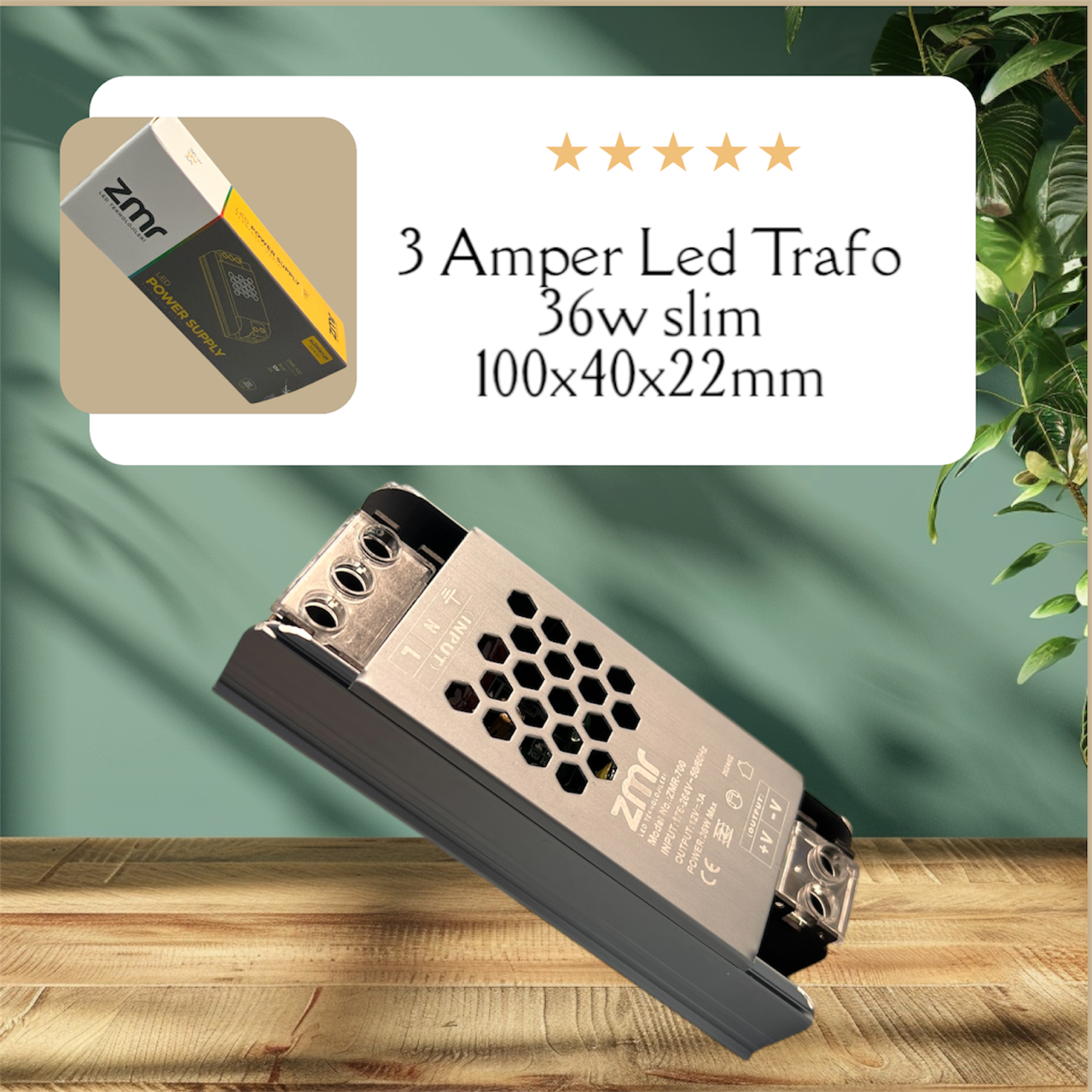 ZMR 3A 36W Slim Power Supply Trafo