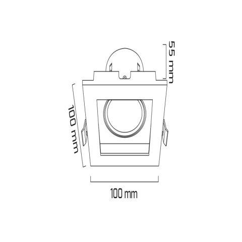 Goya Gy 1742-8 Beyaz Kasa-Beyaz Kasa 8W 4000K Sıva Altı Led Armatür