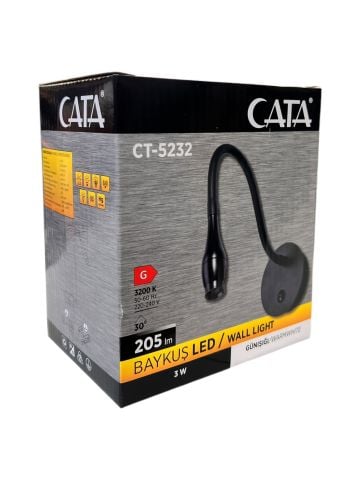 Cata 3 watt Baykuş Ledli Aplik Günışığı Renk CT-5232