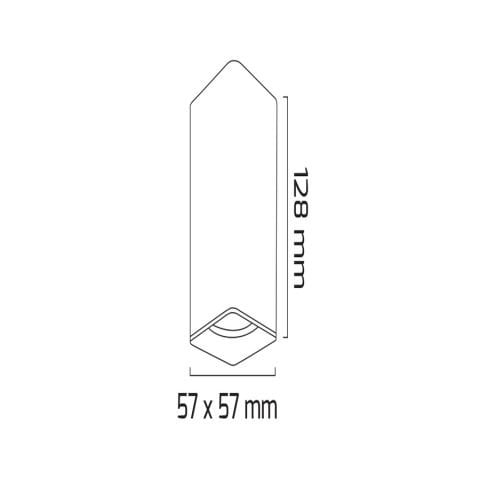 Goya Gy 1855 Beyaz Kasa 14W 60° 4000K Sg Led Sıva Üstü Armatür