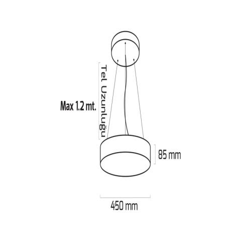 Goya Gy 8113-45 Cm Beyaz Kasa 40W 4000K Linear Armatür