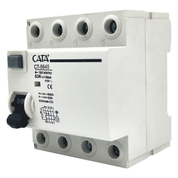 Cata Ct-9645 63 Amper Kaçak Akım Rölesi (300Ma/Trifaze/6Ka)