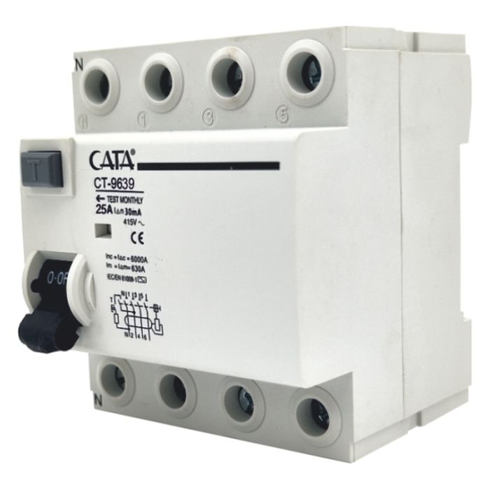 Cata Ct-9647 25 Amper Kaçak Akım Rölesi (300Ma/Trifaze/6Ka)