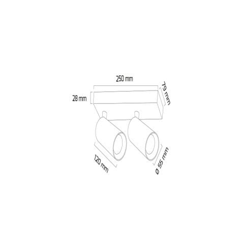 Goya Gy 3635 Beyaz Kasa 2X14W 40° 3000K Sıva Üstüdimli Led Armatür*