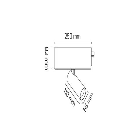 Goya Gy 8058-25 Siyah Kasa 14W 4000K Ray