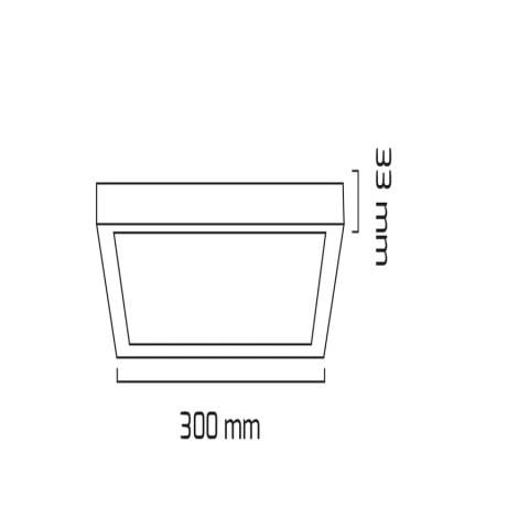 Goya Gy 1884-24 Beyaz Kasa 24W 6500K Sıva Üstü Led Panel