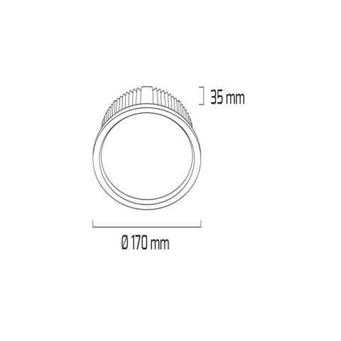 Goya Gy 1773-24 Beyaz Kasa 24W 3000K Backlight Armatür