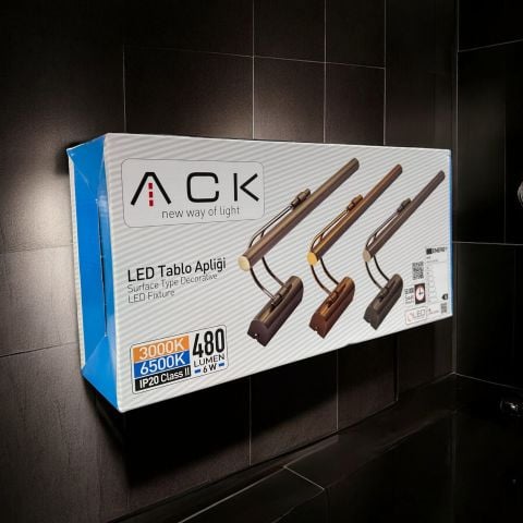 ACK 6W Gold 6500K Led Tablo Aplıgı AH10-00137