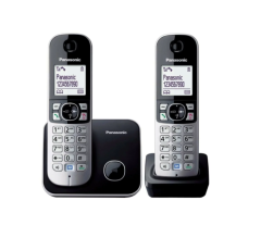 Panasonic Kx-Tg6812 2 Ahizeli Telsiz Dect Telefon Siyah KX-TG681D2