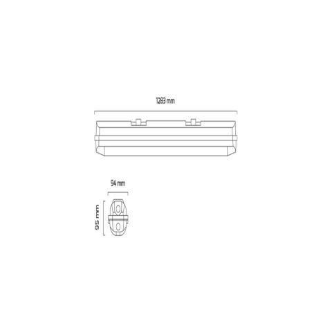 Goya Gy 4314-120 Gri 36W 3000K Sg Led Etanj Armatür