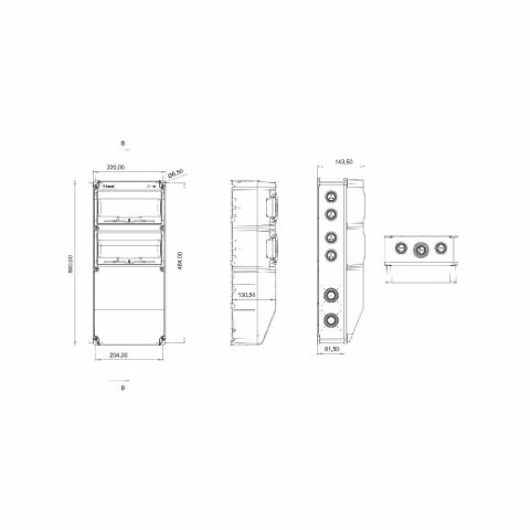 Bemis Ön 6 Ad. 1/16A. 220V. Pano Priz Ip44 Bd10-2602-0000