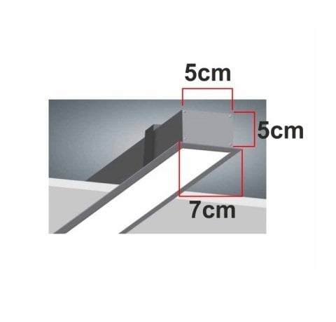 32W 100Cm Dekoratif Sıva Altı Lineer Led Aydınlatma