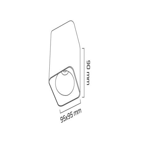 Goya Gy 1853 Beyaz Kasa 14W 40° 6500K Sgd Led Sıva Üstü Armatür