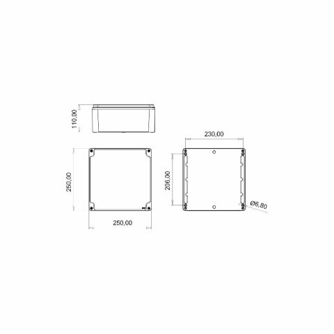 Bemis 250X250X110 (Menteseli) Ip67 Exbb3-2170-1057